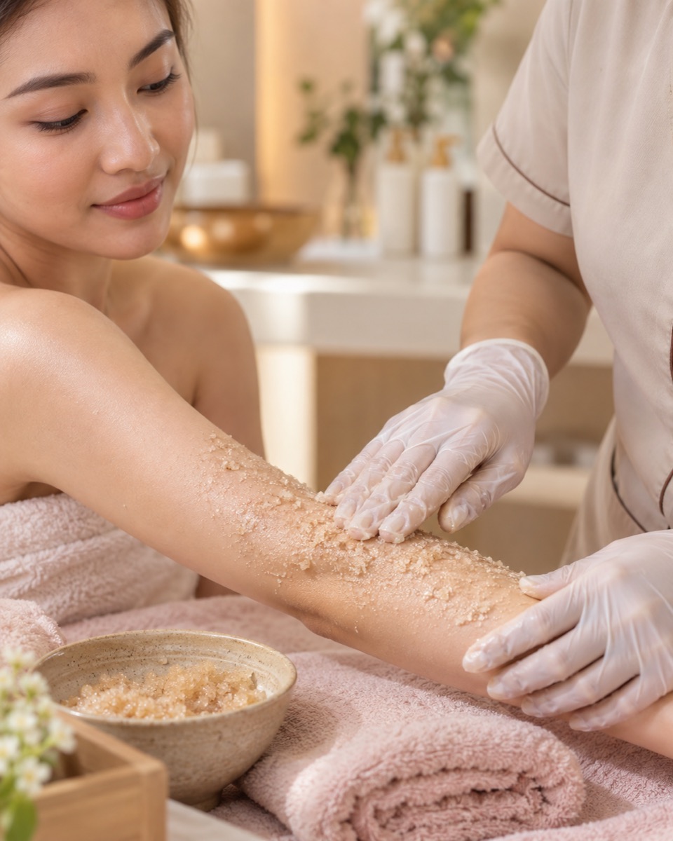 Minh họa dịch vụ Tẩy tế bào chết